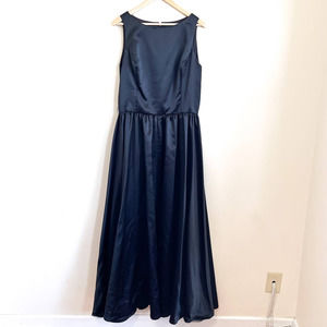 Vera Wang Bridal Collection Black Sleeveless Dress XL Black Evening Long Formal